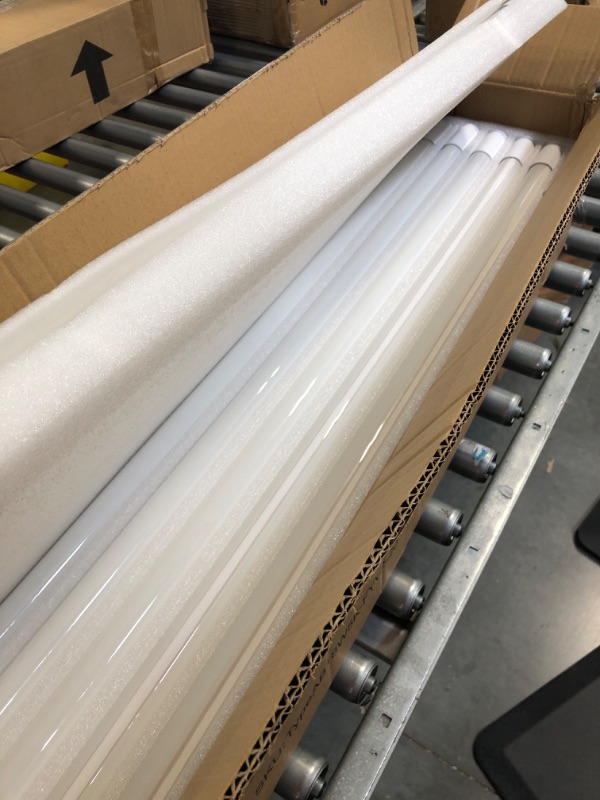 Photo 4 of 20 Pack 4FT LED T8 Hybrid Type A+B Light Tube, 18W, Plug & Play or Ballast Bypass, Single-Ended OR Double-Ended, 5000K, 2400lm, Frosted Cover, T8 T10 T12 for G13, , 120-277V, UL Listed 4 Ft | 5000k