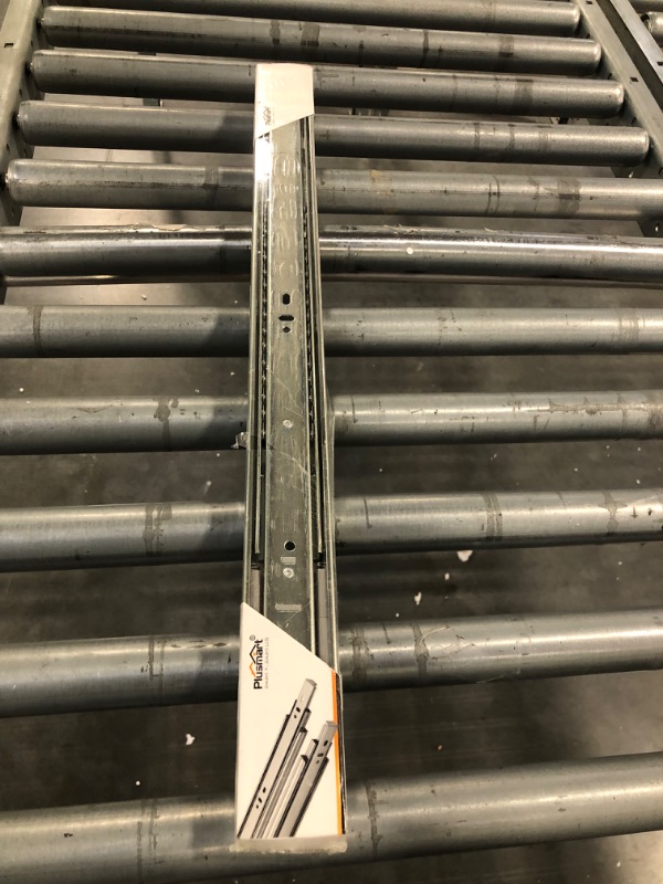 Photo 1 of 22 Inch Drawer Slides, Plusmart Soft Close Drawer Slide Glides Ball Bearing Full Extensin Cabinet Slides, 3 Folds, 150LB, 1 Pair
