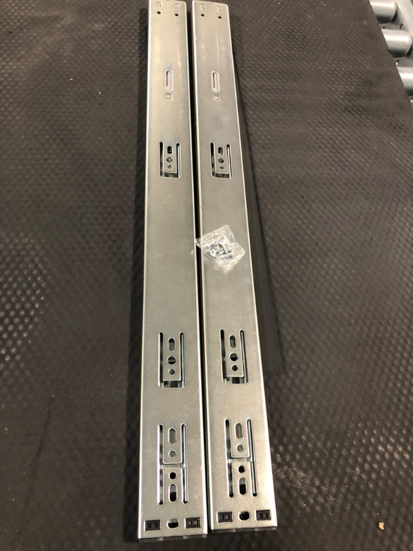 Photo 1 of 22 Inch Drawer Slides, Plusmart Soft Close Drawer Slide Glides Ball Bearing Full Extensin Cabinet Slides, 3 Folds, 150LB, 1 Pair
