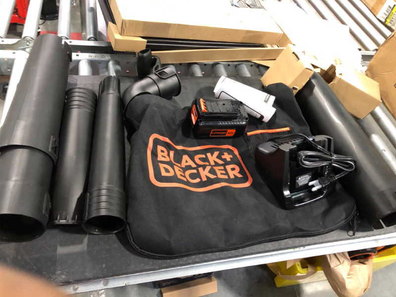 Photo 3 of BLACK+DECKER 40V Leaf Blower/Leaf Vacuum Kit, Cordless (LSWV36) Blower/Vaccum Kit
SOLD FOR PARTS ONLY!!!
