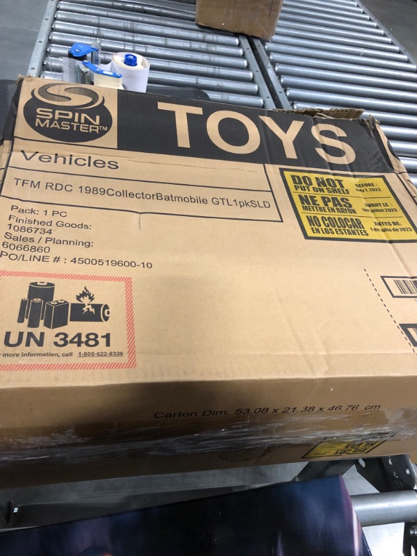 Photo 1 of DC Comics, Official 1989 Batmobile RC, Exclusive Batman Figure, Limited Edition Collector's Item, Smoke Effects, Batcave Chargeable Base, Ages 14+