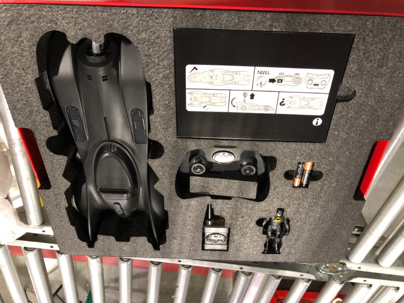 Photo 1 of DC Comics, Official 1989 Batmobile RC, Exclusive Batman Figure, Limited Edition Collector's Item, Smoke Effects, Batcave Chargeable Base, Ages 14+