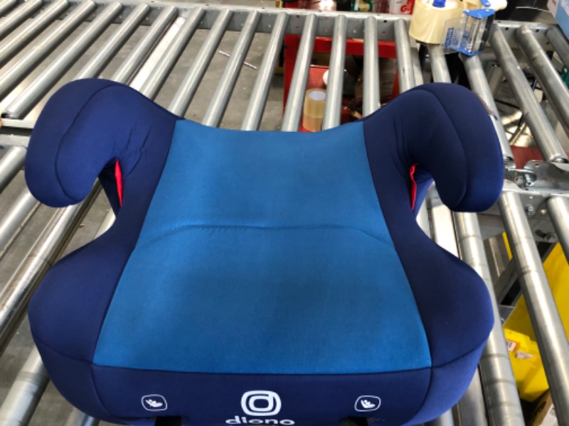 Photo 3 of Diono Solana 2 XL 2022, Dual Latch Connectors, Lightweight Backless Belt-Positioning Booster Car Seat, 8 Years 1 Booster Seat, Blue NEW! LATCH Connect Single Blue