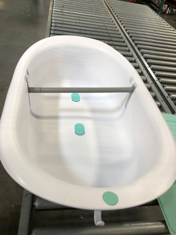 Photo 5 of 4-in-1 Grow-with-Me Bath Tub by Frida Baby Transforms Infant Bathtub to Toddler Bath Seat with Backrest for Assisted Sitting in Tub