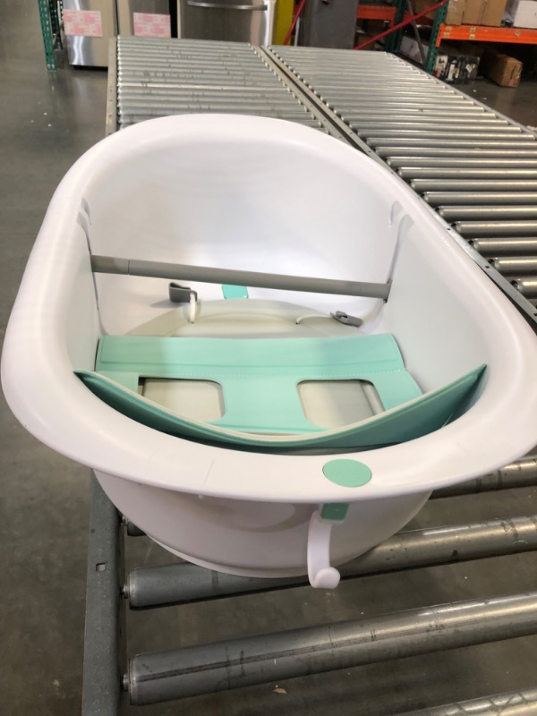 Photo 3 of 4-in-1 Grow-with-Me Bath Tub by Frida Baby Transforms Infant Bathtub to Toddler Bath Seat with Backrest for Assisted Sitting in Tub