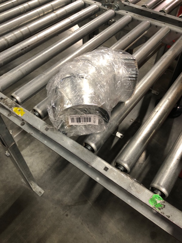 Photo 2 of 4" Adjustable Duct Elbow 90 Degree HVAC - 30 Gauge galvanized sheet metal duct connector, for flexible round tube air ventilation & vent pipe ductwork collar piping ducting fitting
