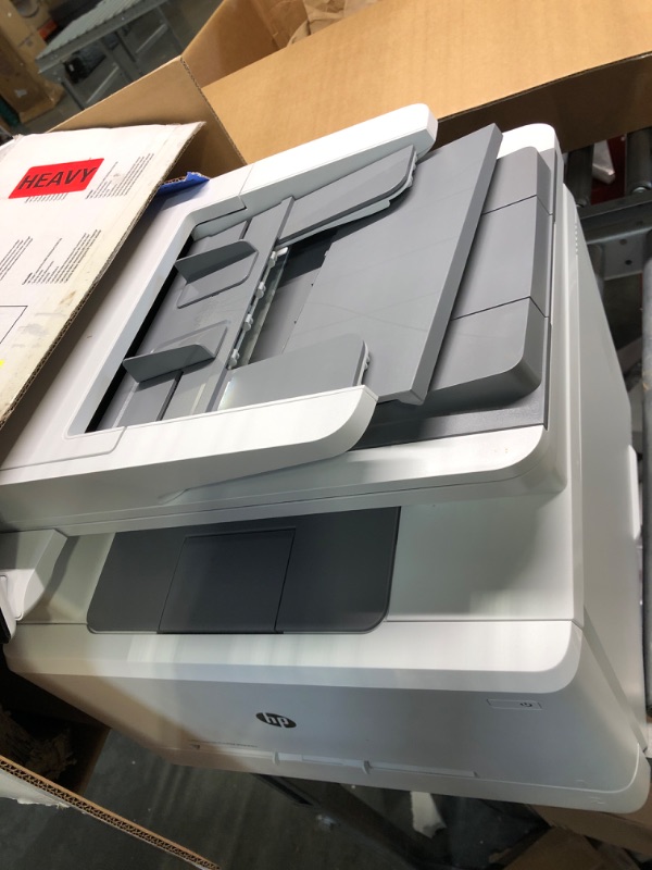 Photo 1 of HP Color LaserJet Pro M283fdw Wireless All-in-One Laser Printer, Remote Mobile Print, Scan & Copy, Duplex Printing, Works with Alexa (7KW75A), White