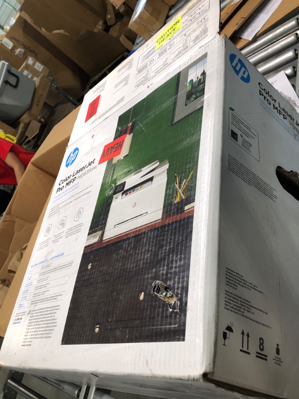 Photo 1 of HP Color LaserJet Pro M283fdw Wireless All-in-One Laser Printer, Remote Mobile Print, Scan & Copy, Duplex Printing, Works with Alexa (7KW75A), White