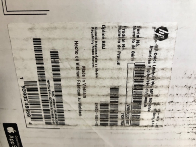 Photo 1 of HP Color LaserJet Pro M283fdw Wireless All-in-One Laser Printer, Remote Mobile Print, Scan & Copy, Duplex Printing, Works with Alexa (7KW75A), White