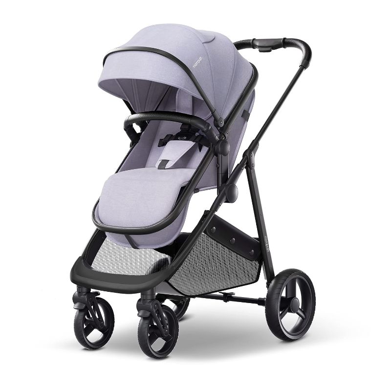 Photo 1 of Mompush Wiz 2-in-1 Convertible Baby Stroller with Bassinet Mode - Foldable Infant Stroller to Explore More as a Family - Toddler Stroller with Reversible Stroller Seat
