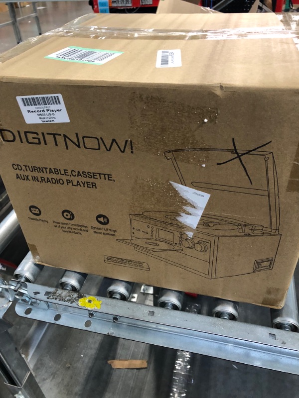 Photo 1 of DIGITNOW Bluetooth Record Player Turntable with Stereo Speaker, LP Vinyl to MP3 Converter with CD, Cassette, Radio, Aux in and USB/SD Encoding, Remote Control, Audio Music Player Built in Amplifier