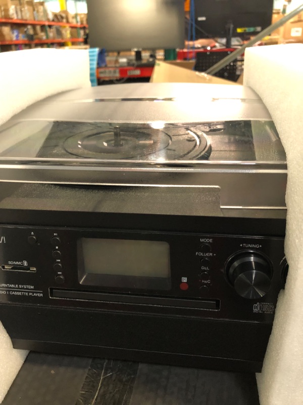 Photo 1 of DIGITNOW Bluetooth Record Player Turntable with Stereo Speaker, LP Vinyl to MP3 Converter with CD, Cassette, Radio, Aux in and USB/SD Encoding, Remote Control, Audio Music Player Built in Amplifier