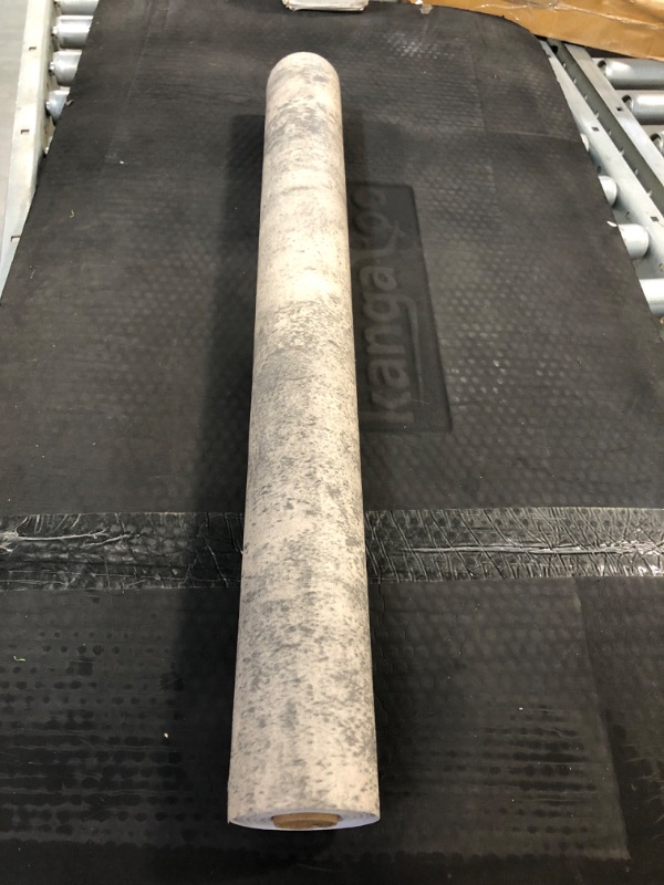 Photo 1 of 24"×354" Wide Light Brown Grey Concrete Wallpaper Peel and Stick Distressed Faux Vinyl Wrap Industrial Cement Contact Paper Matte Textured Removable Wall Sticker for Countertops Bathroom Walls Bedroom 24×354 inch Brown Gray