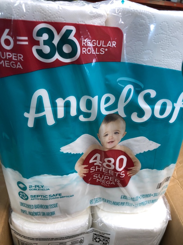 Photo 4 of Angel Soft Toilet Paper, 24 Super Mega Rolls