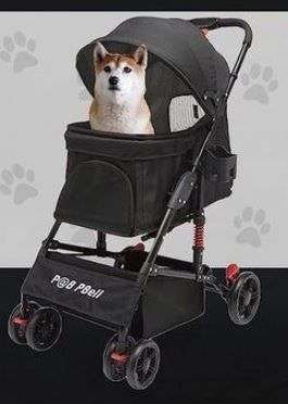 Photo 1 of P@B PBell 4 Wheels Pet Strollers Small Medium Dogs Cat Kitty Cup Holder Lightweight Travel System Foldable
