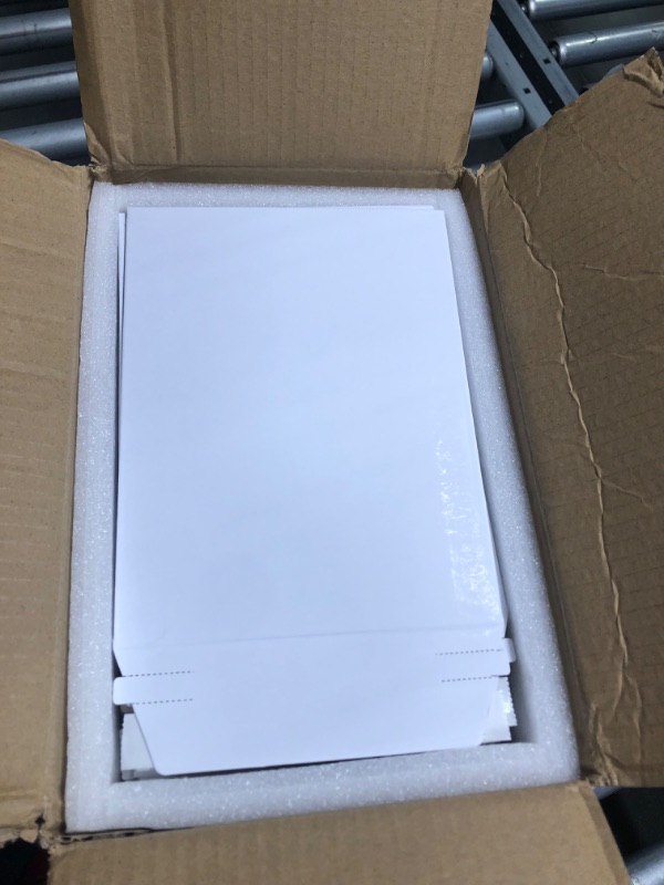 Photo 4 of 100 Pack White Rigid Mailers, Stay Flat Cardboard Envelopes for Photos, 6 x 8 in