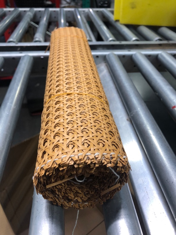 Photo 4 of 24" Width Natural Cane Webbing 5Feet, Rattan Webbing Roll for Caning Projects, Woven Open Mesh Cane for Furniture, Chair, Cabinet, Ceiling, Bed