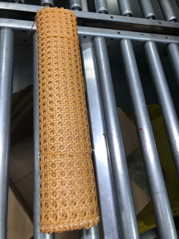 Photo 3 of 24" Width Natural Cane Webbing 5Feet, Rattan Webbing Roll for Caning Projects, Woven Open Mesh Cane for Furniture, Chair, Cabinet, Ceiling, Bed