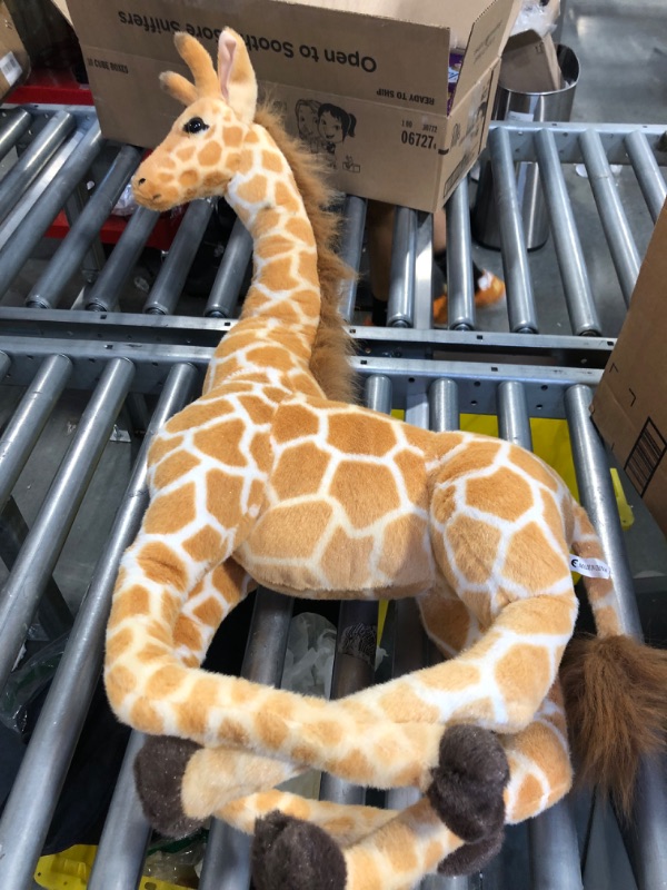 Photo 5 of Linzy Toys Jared The Giraffe, 22'' (56 cm) Standing High, Real Life Stuffed Animals Plush Giraffe, Peluche Jirafa , Adorable Soft Toy, Birthday Gift, Great for Home Nursery Decoration 22 inches