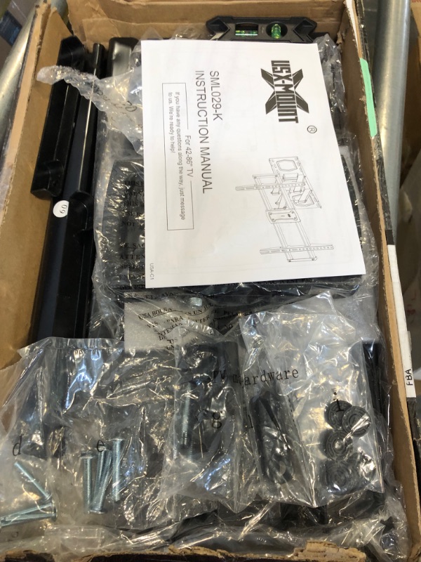 Photo 1 of USX MOUNT Full Motion TV Mount, USX MOUNT TV Wall Mount for Most 37-75 inch TVs, Holds up to 32lbs, Max VESA 600x400mm, Swivel TV Mount B