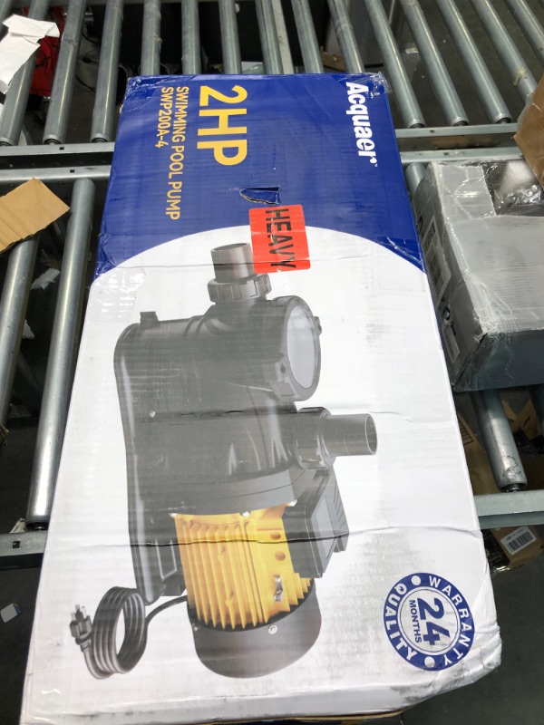 Photo 1 of Acquaer 2 HP Pool Pump, 7860 GPH 115V Above Ground Inground Swimming Pool Pump, High Flow Energy-Efficient Single Speed Self Priming Pool Pump with Strainer Basket 2HP + 115V