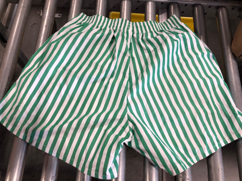 Photo 1 of Women's Striped Shorts Elastic High Waisted. SIZE LARGE