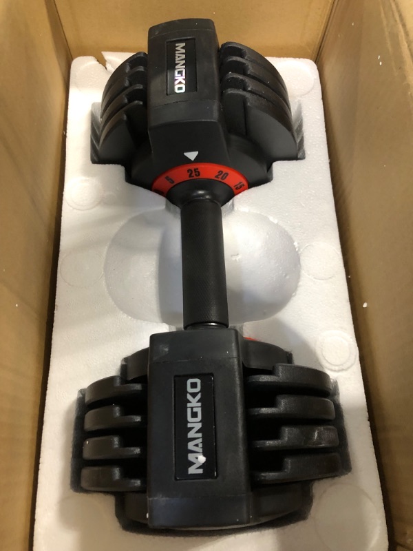 Photo 1 of Adjustable Dumbbells 25/55LB Single Dumbbell Weights, 5 in 1 Free Weights Dumbbell with Anti-Slip Metal Handle, Suitable for Home Gym Exercise Equipment 25LB-1pc
