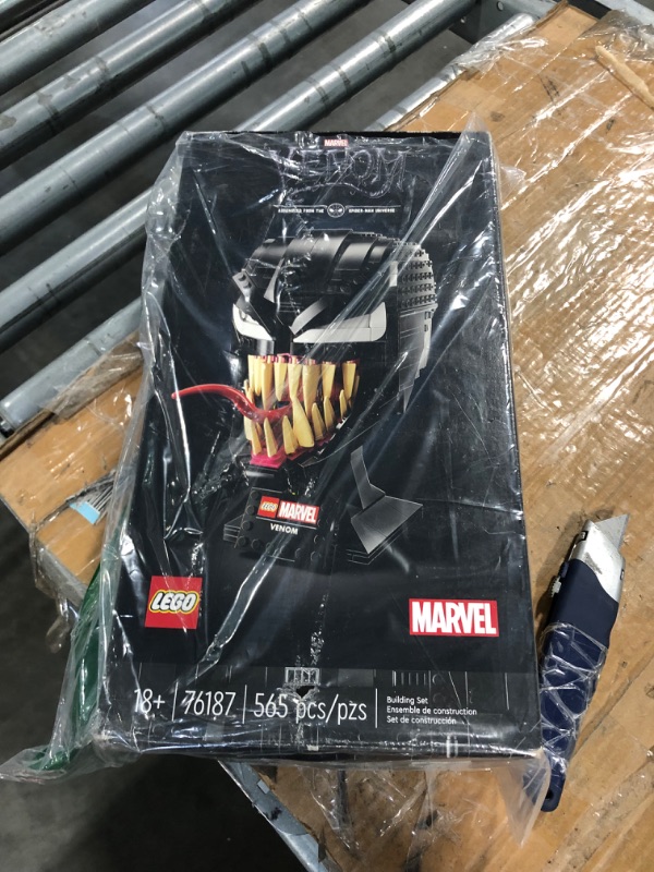 Photo 1 of LEGO Marvel Spider-Man Venom -Mask Set 76187, Collectible Model Kit for -Adults to Build, Home Décor Creative Activity, Gift Idea