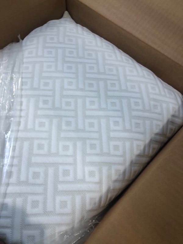 Photo 1 of MARTHA STEWART Firm Conforming Memory Foam Sleep Types Fabric Infused, Standard/Queen Bed Pillow, White/Charcoal 2 Count