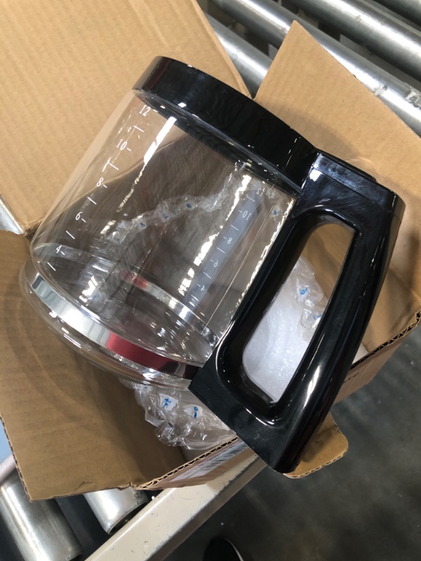 Photo 2 of 12-Cup Replacement Glass Carafe Pot Compatible with Hamilton Coffee Maker Models 46310, 49976, 49966, 49350, 49957, 49954, 49933, 49980A, 49980Z, 49983, 49618, 46300, 49950