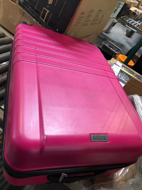 Photo 3 of Ben Sherman Spinner Travel Upright Luggage Hereford, Magenta, 8-Wheel 24 4-Wheel 28" Magenta