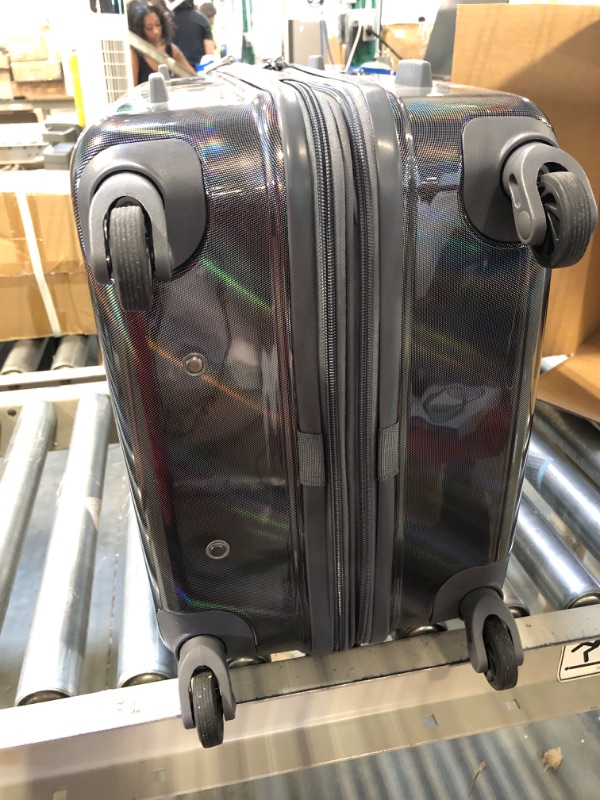 Photo 1 of American Tourister Moonlight Hardside Expandable Luggage with Spinner Wheels, Anthracite, Carry-On 21-Inch