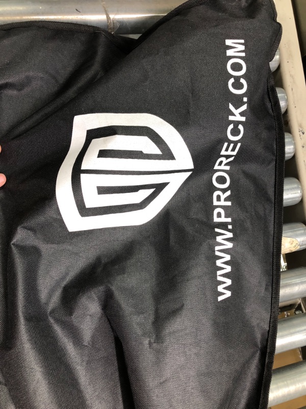 Photo 1 of PRORECK DJ Foldable Facade Portable Event Booth Panels 4 Detachable Black Metal Frame Projector Display Scrim Panel with Carry Bag (white)

