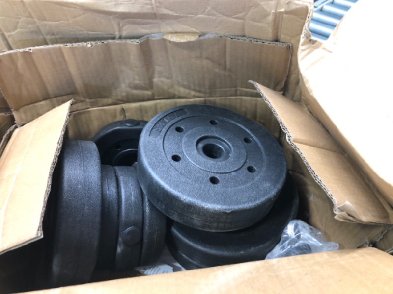 Photo 1 of Cap Barbell 40-Pounds Cement Dumbbell Set (Black)