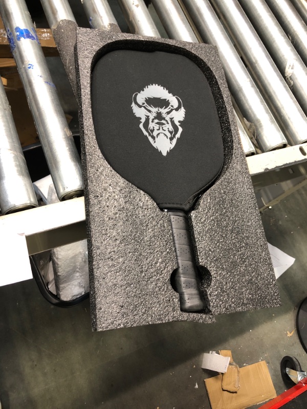 Photo 3 of Bison Paddles: Carbon Fiber Pickleball Paddle - Textured T700 Surface Provides Maximum Ball Spin | Elongated or Widened Pickleball Racket Shapes Available The Summit (Power)