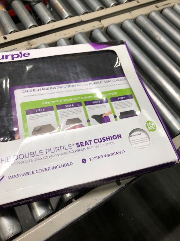 Photo 2 of Purple Royal Seat Cushion - Seat Cushion for The Car Or Office Chair - Temperature Neutral Grid