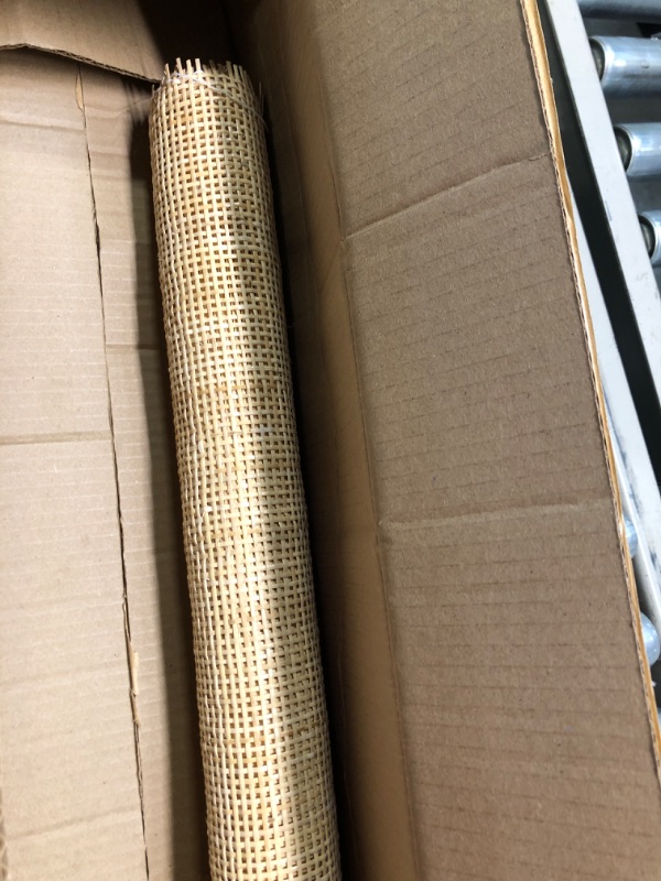Photo 3 of 24" Width Natural Square Cane Webbing 5Feet, Rattan Webbing Roll for Caning Projects, Woven Open Mesh Cane for Furniture, Chair, Cabinet, Ceiling, Bed 24"W X 60"L(5feet?