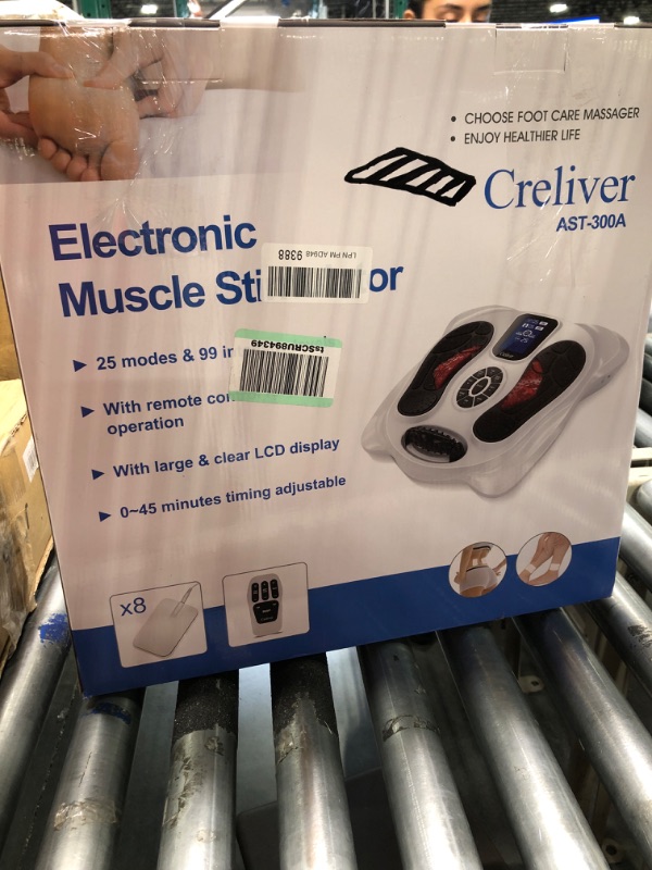 Photo 2 of Creliver Foot Circulation Plus EMS & TENS Foot Nerve Muscle Massager, Electric Foot Stimulator Improves Circulation, Feet Legs Circulation Machine Relieves Body Pains, Neuropathy (FSA or HSA Eligible)