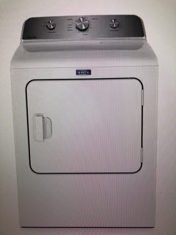 Photo 1 of Maytag 7.0 cu. ft. Vented Electric Dryer in White