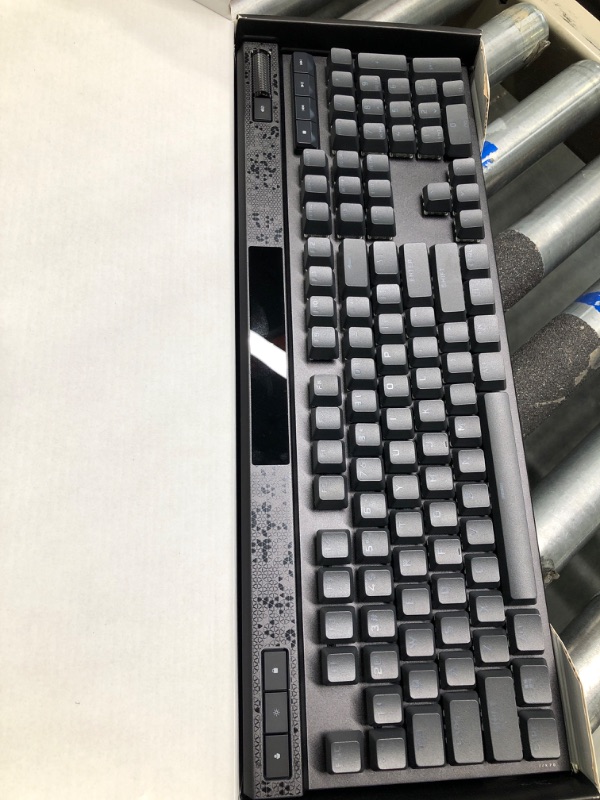 Photo 1 of Corsair K70 MAX RGB Magnetic-Mechanical Wired Gaming Keyboard - Adjustable Actuation MGX Switches - PBT Double-Shot Keycaps - iCUE Compatible - QWERTY NA Layout - Black K70 RGB MAX MGX Magnetic (Adjustable) Black