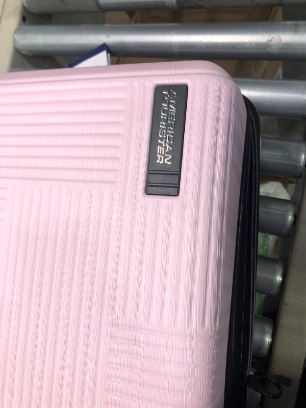 Photo 5 of American Tourister Stratum XLT Expandable Hardside Luggage with Spinner Wheels, Pink Blush, Carry-On 21-Inch Carry-On 21-Inch Pink Blush