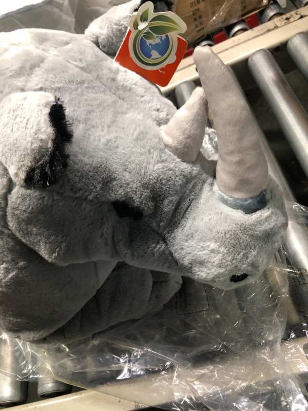 Photo 6 of Wild Republic Jumbo rhino Plush, Giant Stuffed Animal, Plush Toy, Gifts for Kids, 30 Inches