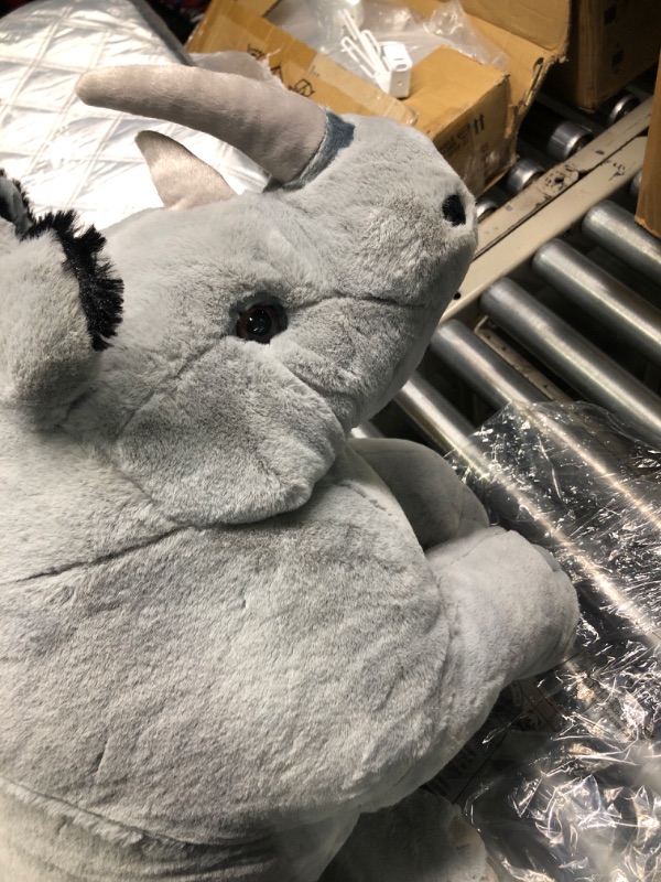 Photo 4 of Wild Republic Jumbo rhino Plush, Giant Stuffed Animal, Plush Toy, Gifts for Kids, 30 Inches