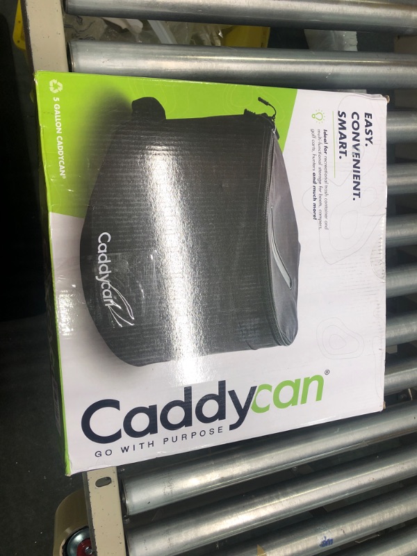 Photo 1 of Caddycan - Portable Trash Can for Boating | Tough and Durable Storage Bag for Use with Kayaking, Boating, Camping, Hiking, Beach, Fishing | Collapsible, Multi-Purpose Black Standard