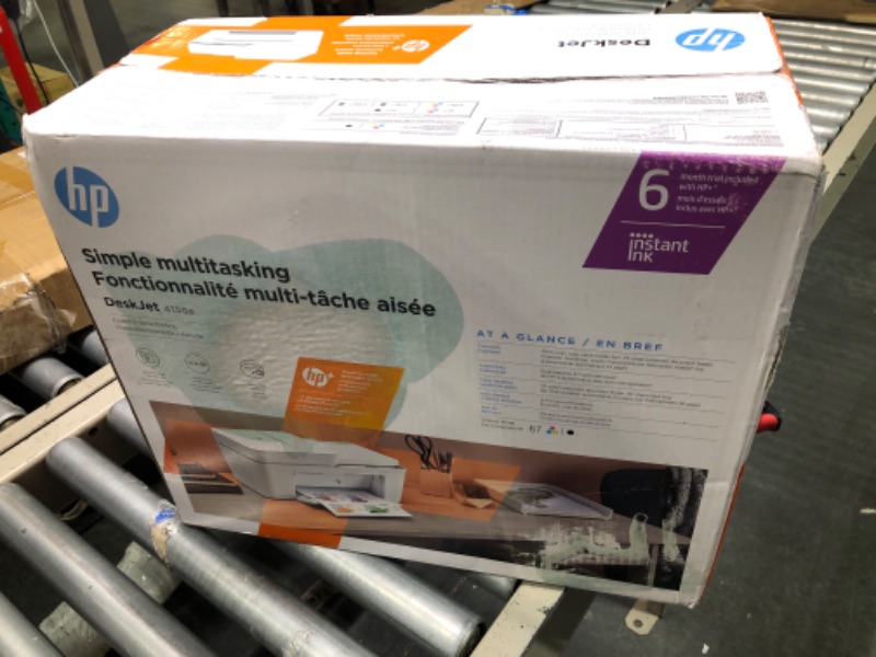 Photo 2 of HP DeskJet 4155e Wireless Color All-in-One Printer & 67XL Tri-Color High-Yield Ink Cartridge | 3YM58AN & 67XL Black High-Yield Ink Cartridge | 3YM57AN Printer + Tri-color Ink + Black Ink