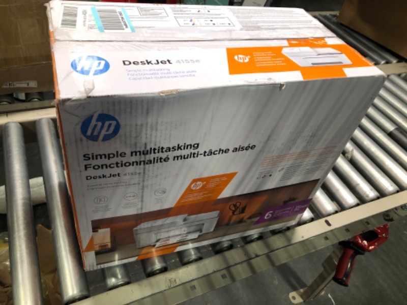 Photo 3 of HP DeskJet 4155e Wireless Color All-in-One Printer & 67XL Tri-Color High-Yield Ink Cartridge | 3YM58AN & 67XL Black High-Yield Ink Cartridge | 3YM57AN Printer + Tri-color Ink + Black Ink