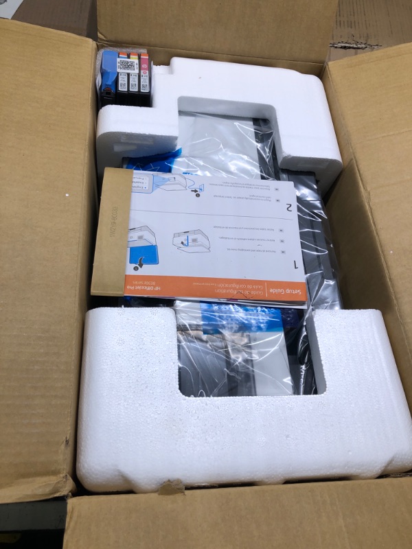 Photo 1 of HP OfficeJet Pro 8034e Wireless Color All-in-One Printer with 1 Full Year Instant Ink,White