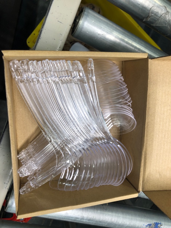 Photo 1 of 18 Pcs Large Plastic Serving Spoons Disposable Serving Spoons for Soup Big Heavy Duty Reusable Spoons for Party Catering Buffet Restaurant Dinner Soup (Clear, 7.5 x 2.4 Inch)