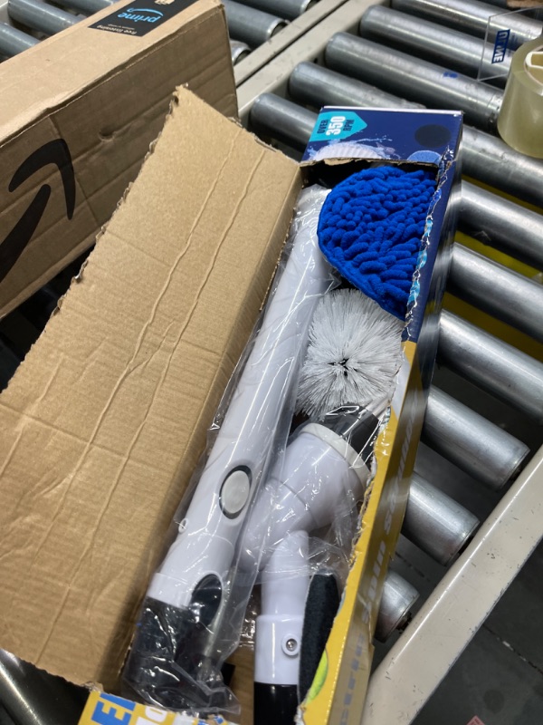 Photo 1 of Electric Spin Scrubber, GOFOIT Power Cordless Shower Scrubber with 6 Replaceable Brush Heads and 3 Adjustable Handle, Rechargeable Spin Scrubber for Bathroom Floor Tile