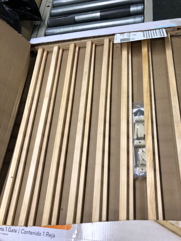 Photo 1 of Evenflo, Top of Stairs, Extra Tall Gate, Tan Wood